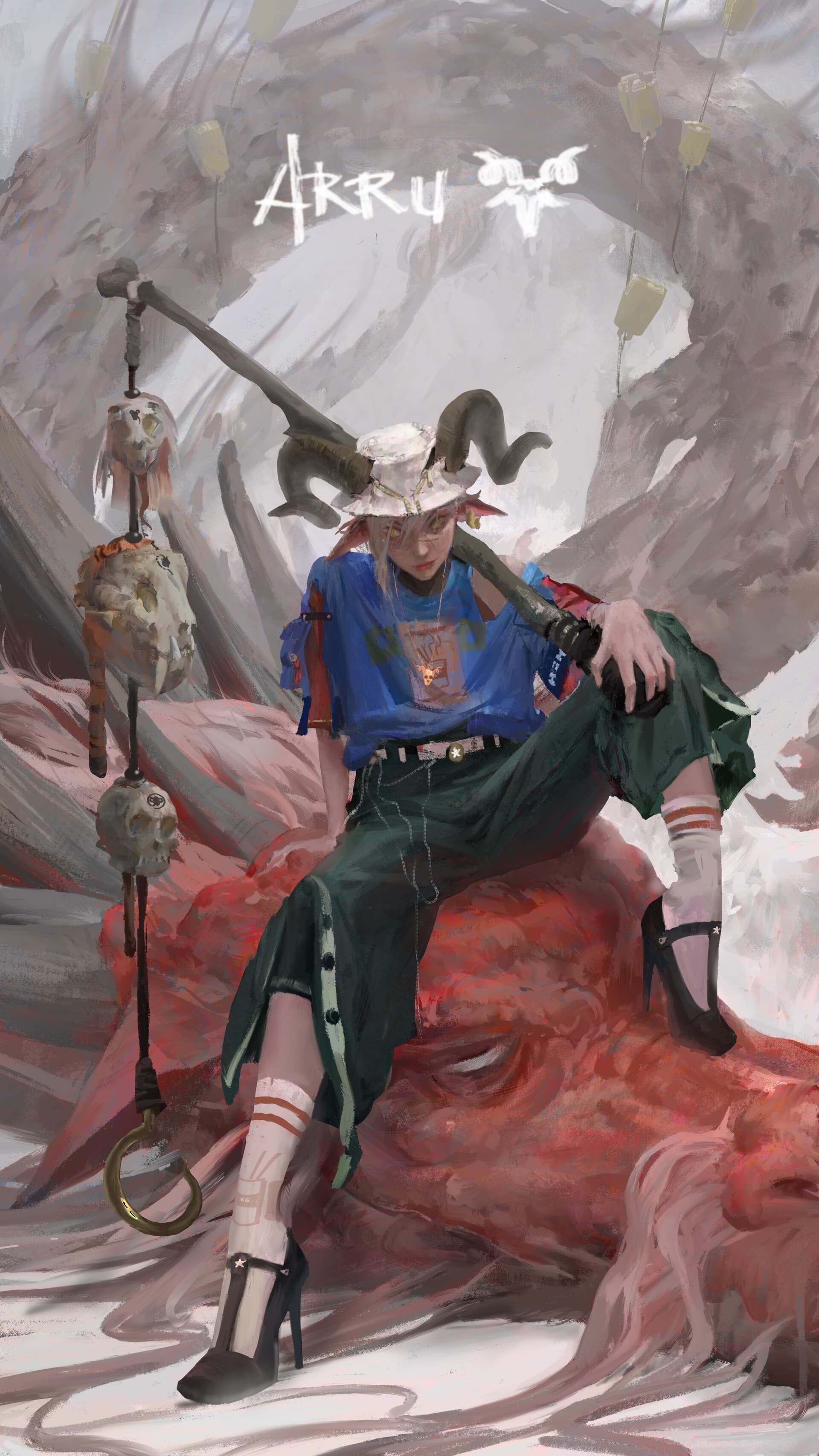 Completed artwork of Arru